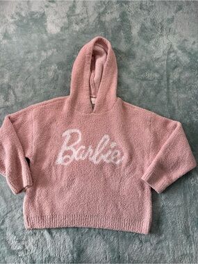 Barefoot Dreams Barbie Pink Cozy Hoodie Sweatshirt